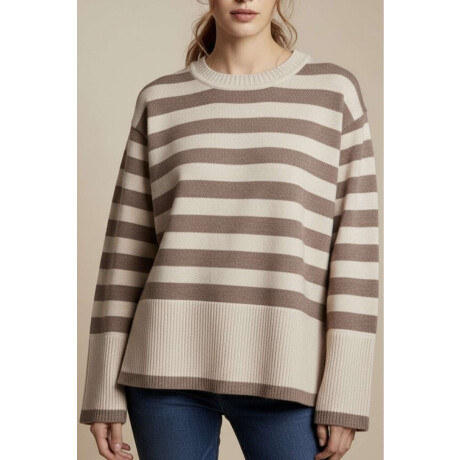 Sweater Rayado Mocha