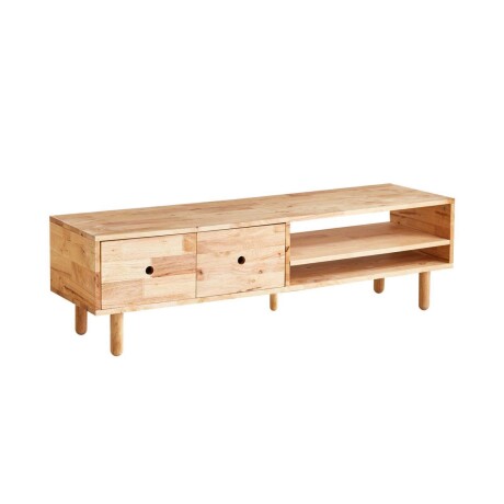 RACK DE LIVING PARA TV MADERA NATURAL-BEIGE MONTANA NATURAL