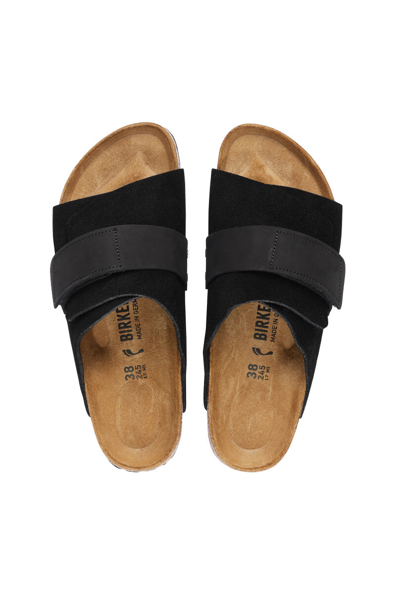 Sandalia Kyoto Nubuck/suede Leather - Regular Black