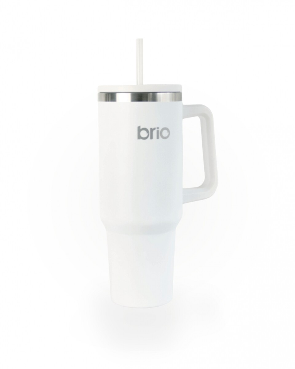 Vaso Térmico brio Con Tapa Sorbito Cup 360 1200ml - Blanco 