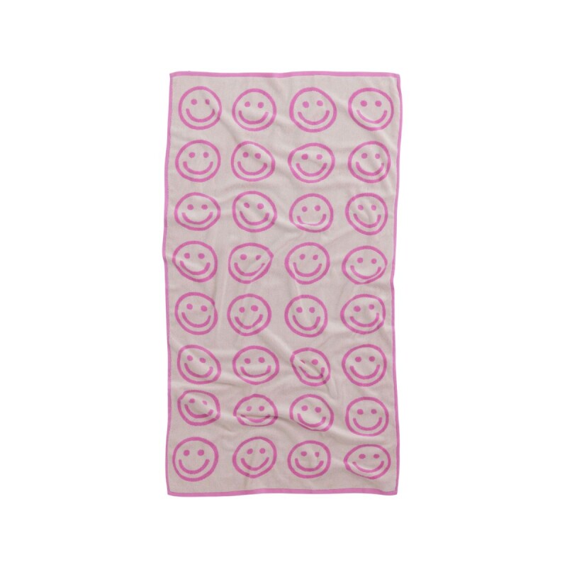 Toallón De Baño 100% algodón orgánico 152x76 Cm Happy Pink