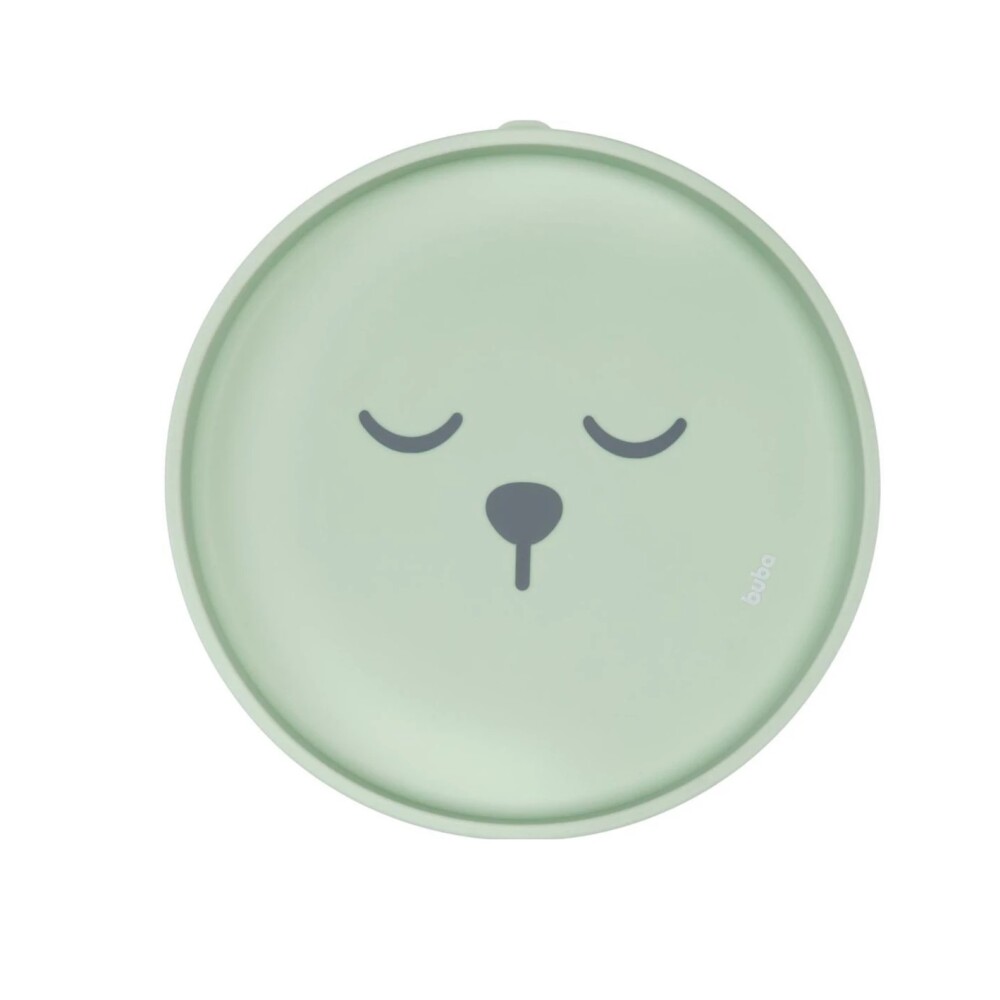 Plato silicona ventosa BUBA OSO verde