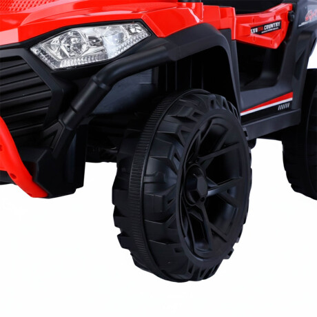 Auto Cuatriciclo A Bateria Arenero Luz Y Sonido Rojo