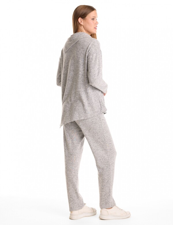 Buzo Soft Cuello Vol GRIS