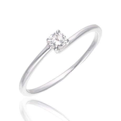Anillo de plata 925, Solitario con Diamante deLaboratorio de 0.16 cts Anillo de plata 925, Solitario con Diamante deLaboratorio de 0.16 cts