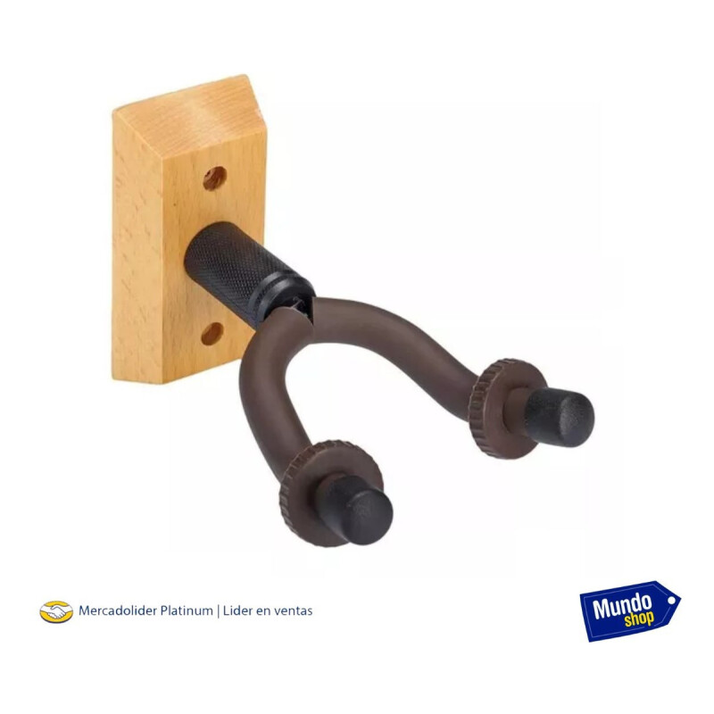 Pack X 2 Soporte Para Colgar Guitarra De Pared Marrón