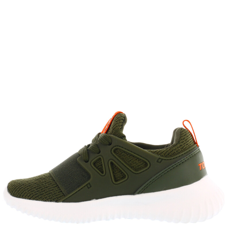 Championes Infantiles Topper Mamba Verde Oliva - Anaranjado