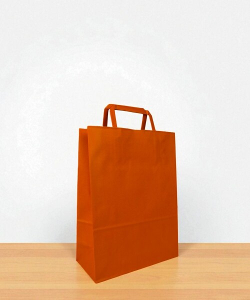 Bolsa lisa acuario 22x10x30 cm NARANJA