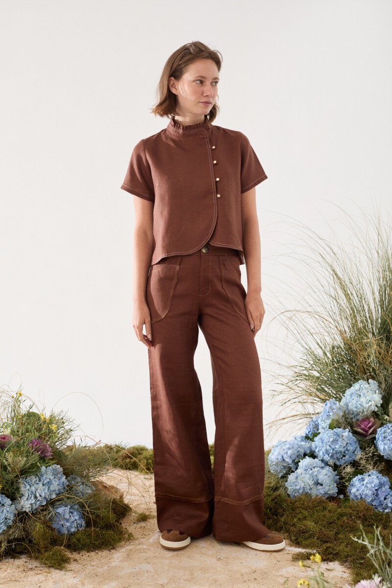 PRE VENTA BLUSA NUBE Chocolate