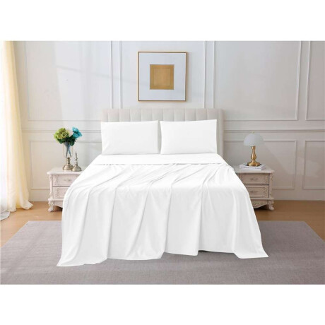 Jgo Sabana Alg 144H Queen 160X200+35Cm Blanco