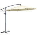 Sombrilla Exterior Regulable de 3 Metros Blanco