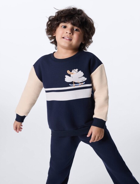 CONJUNTO INFANTIL ESTAMPADO AZUL