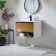 MUEBLE COMBINADO COLOR MADERA Y BLANCO - 59X45X50 000