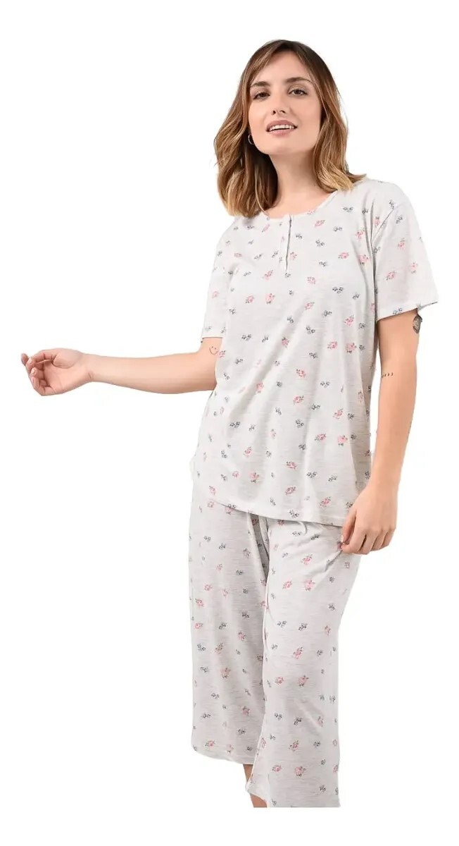 Pijama Capri Algodón Della Bella 1415953 