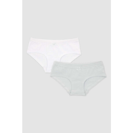 Culotte pack x 2 alg.lyc. Blanco