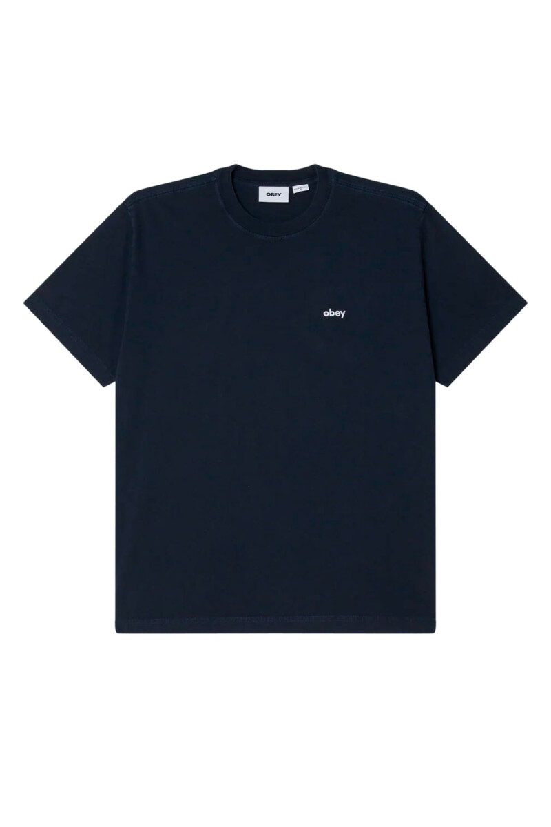 LOWERCASE PIGMENT TEE SS Azul