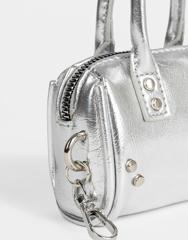 Monederos Monedero Formato Cartera Bowling - Plateado