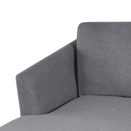 Rinconera Zoe - Tela Rústica - Chaise izquierdo 14002 (Gris oscuro)