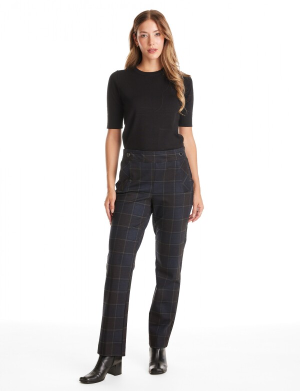 Pantalon Cuadros AZUL/MULTI
