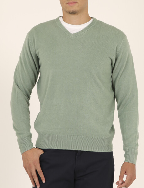 Sweater V Harrington Urban Verde Agua