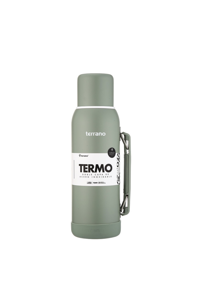 TERMO TERRANO NEW 1LT CON MANIJA PREMIUM VERDE OLIVA