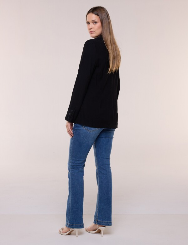 Blazer Clasico Botones NEGRO
