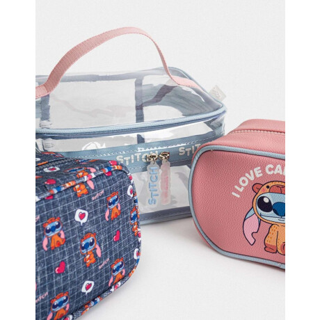 Set De Portacosméticos ''stitch Capybara'' Combinacion Multicolor