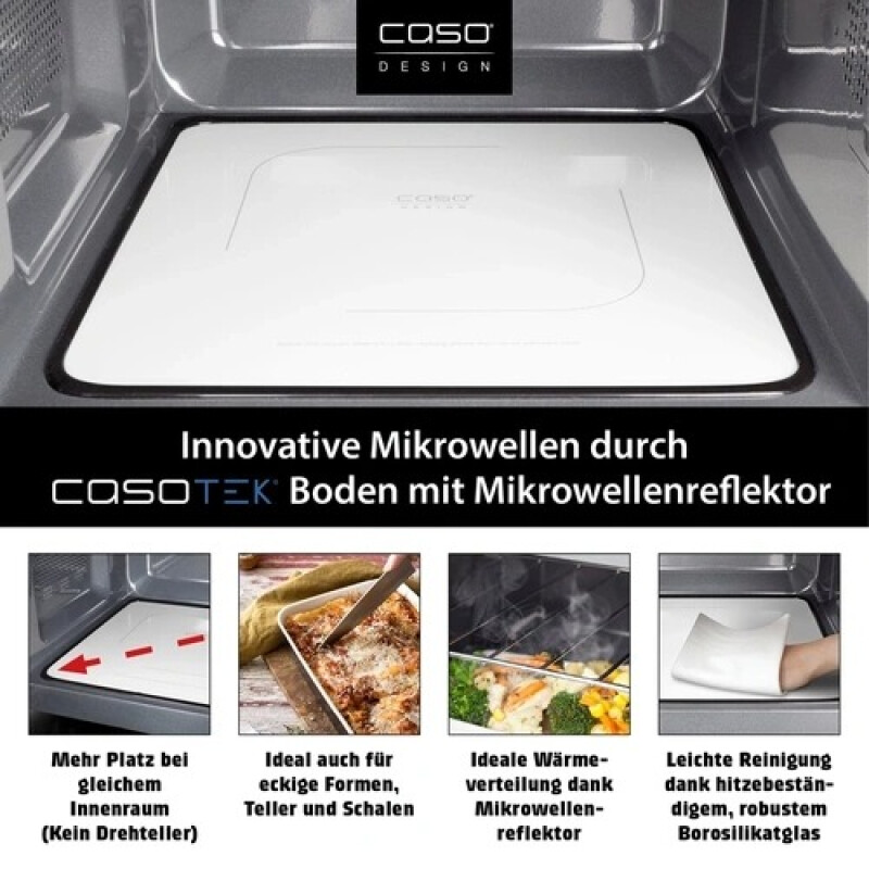 Microondas + Grill ceramico Eco Style 25 lts. Caso Design Microondas + Grill ceramico Eco Style 25 lts. Caso Design