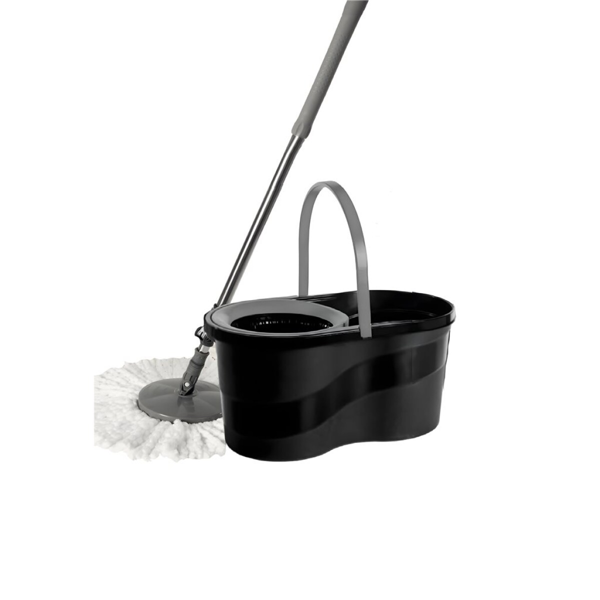SET MOPA + BALDE NEGRO 14 LT C/CENTRIFUGADO 