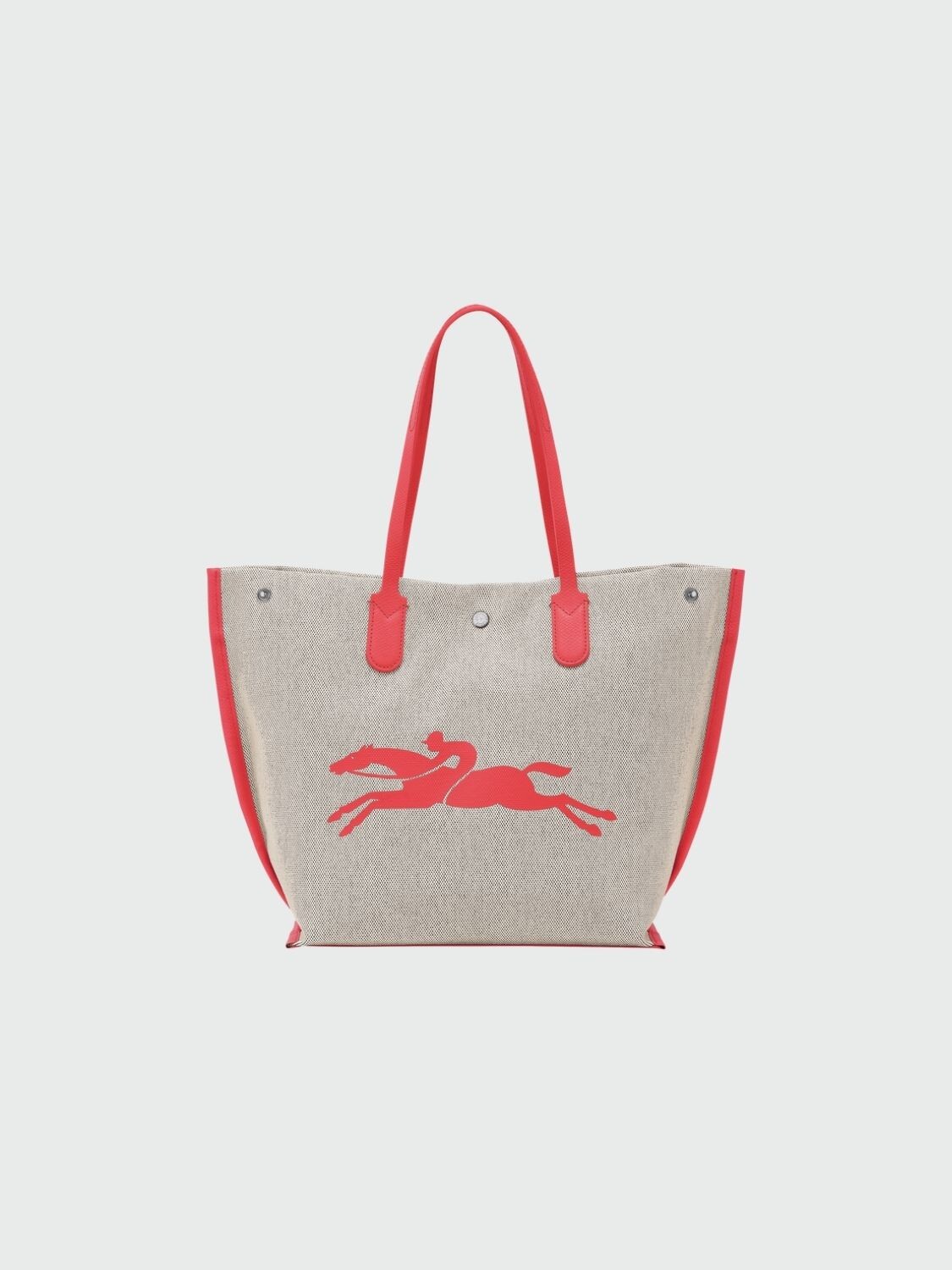 Longchamp -Cartera de material textil con logo Rojo