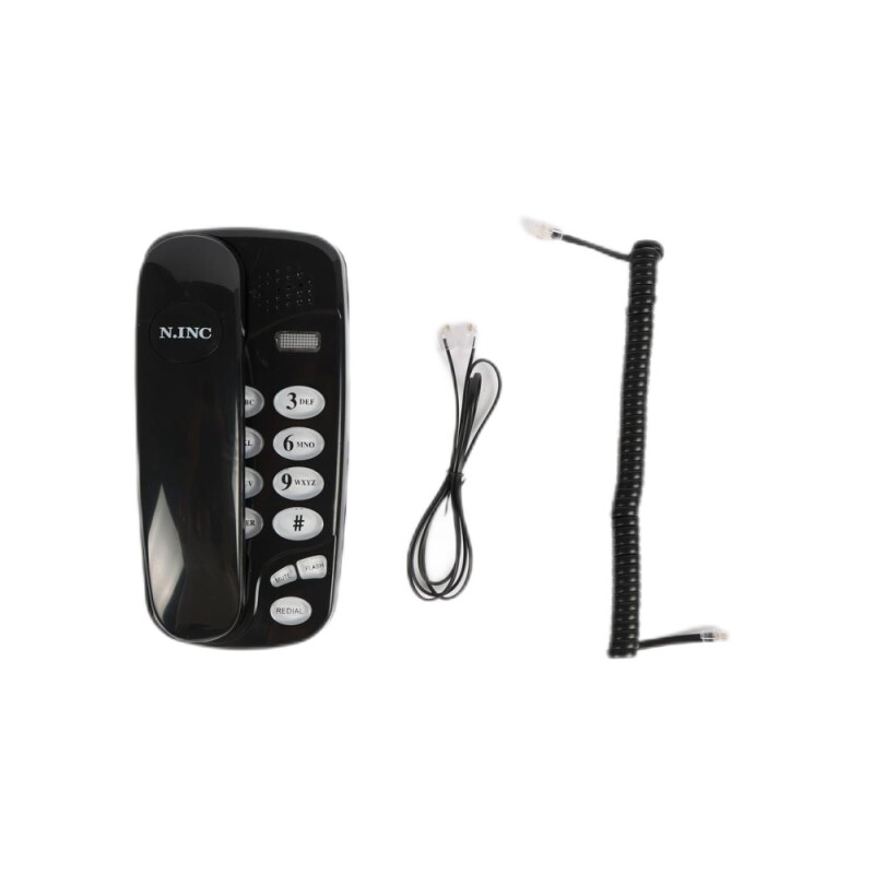 Teléfono fijo con cable rulo números grandes Teléfono fijo con cable rulo números grandes