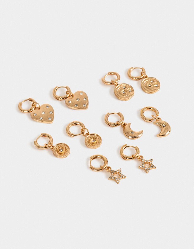 Aros Sets Esmaltado Sets De Aros - Dorado