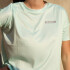 T-SHIRT MC WMN RNG UP verde silver AQUA GLACIER