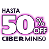 Ciber Miniso hasta 50%OFF