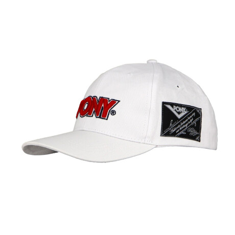 GORRO PONY CAP White/red