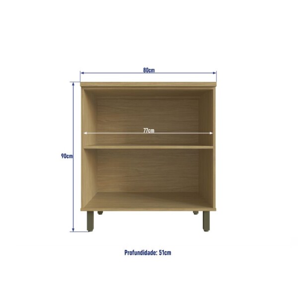 Armario bajo mesada 80 cm 2 puertas sin tapa - Nueva dubai Armario bajo mesada 80 cm 2 puertas sin tapa - Nueva dubai