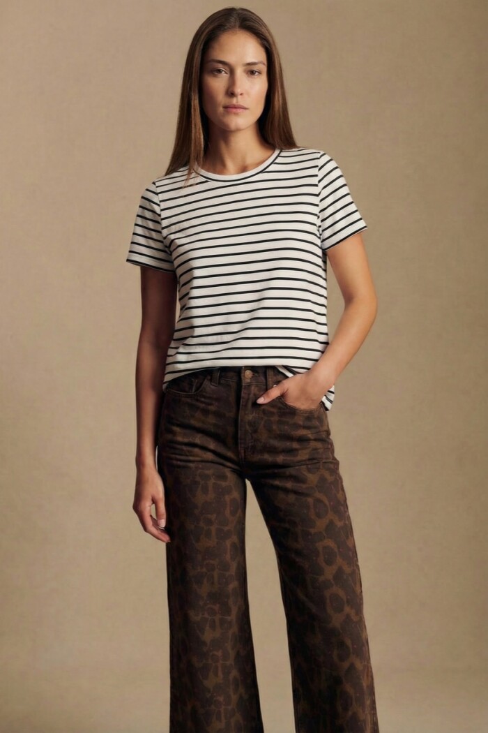 Remera Algodón A Rayas Nacar