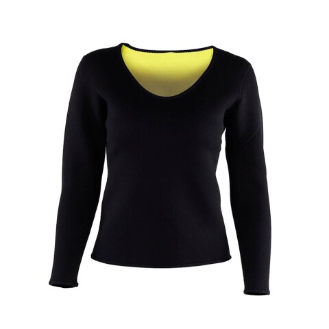 Remera Reductora Manga Larga Negro