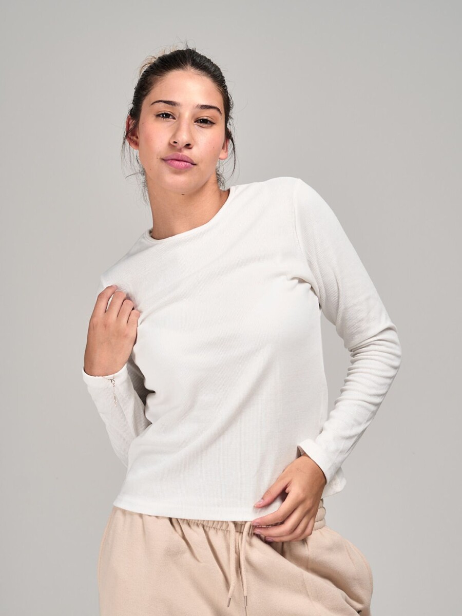 Remera basica slowly - Off White 