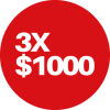 Promo 3x1000