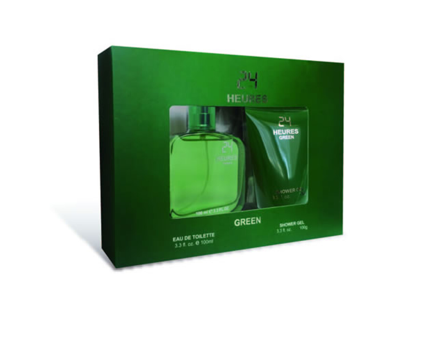 Pack Casa Pueblo Men 24 Heures Green EDT 100 ml + Gel de Ducha 100 ml – Fragancia Masculina y Energizante