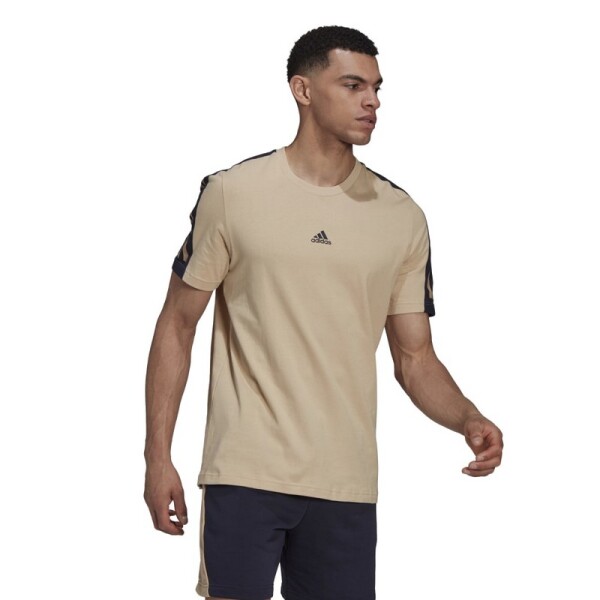 Remera Adidas Future Icons 3 Rayas Beige