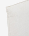 Cabecero desenfundable Jaira de chenilla blanco para cama de hasta 160 cm FSC Mix Credit Cabecero desenfundable Jaira de chenilla blanco para cama de hasta 160 cm FSC Mix Credit