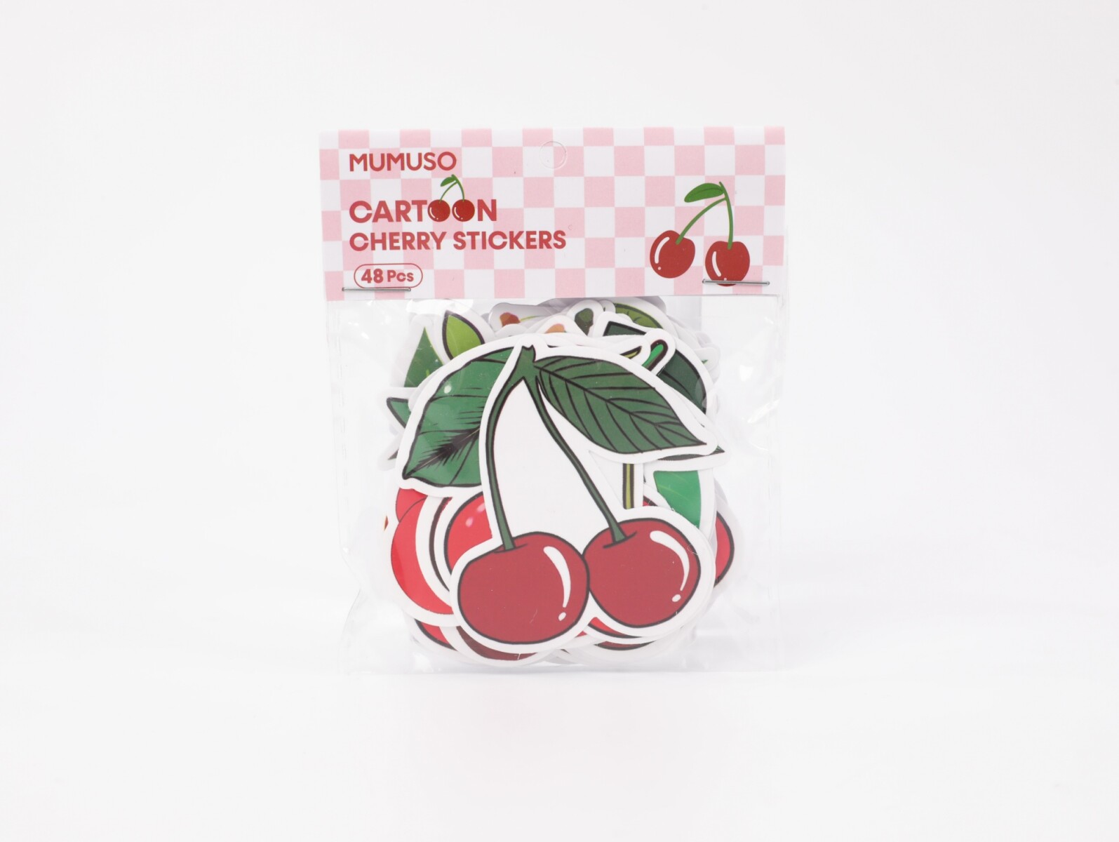 STICKERS DE CEREZAS (48 PIEZAS) 
