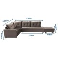 SOFA ESQUINERO TOKIO CON PUFF - VARIOS COLORES SOFA ESQUINERO TOKIO CON PUFF - VARIOS COLORES