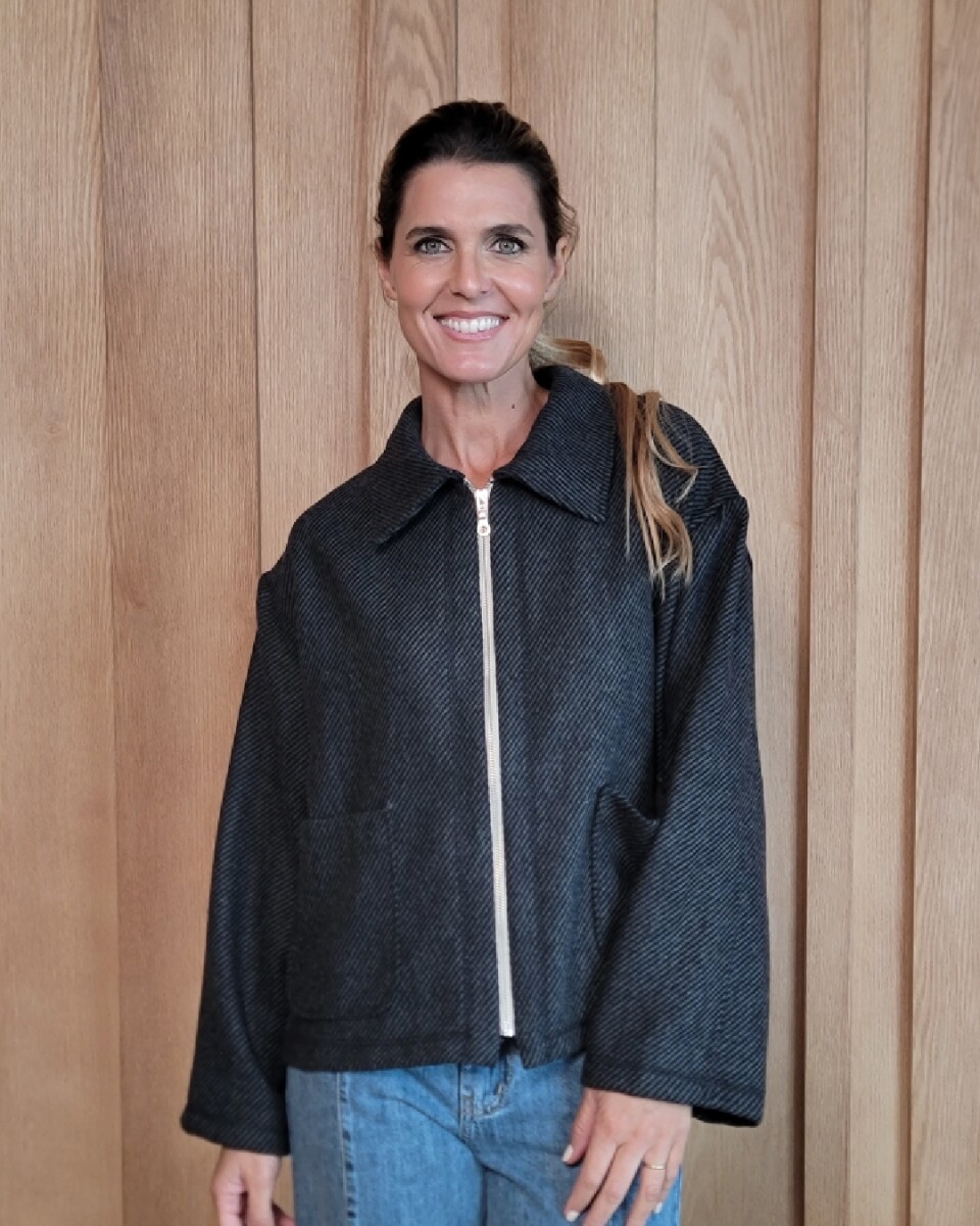 Chaqueta Manhattan - Espigado oscuro 