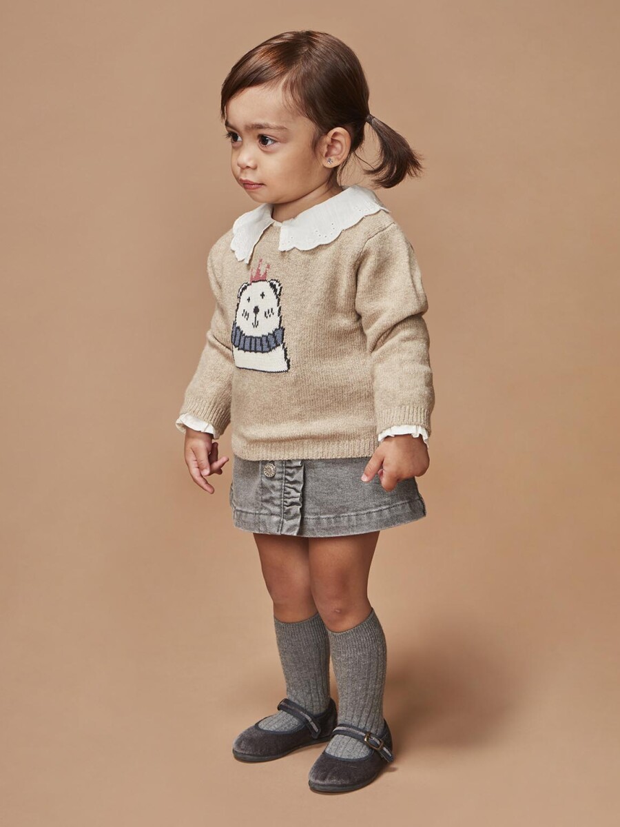 Jersey Con Intarsia Arena Melange