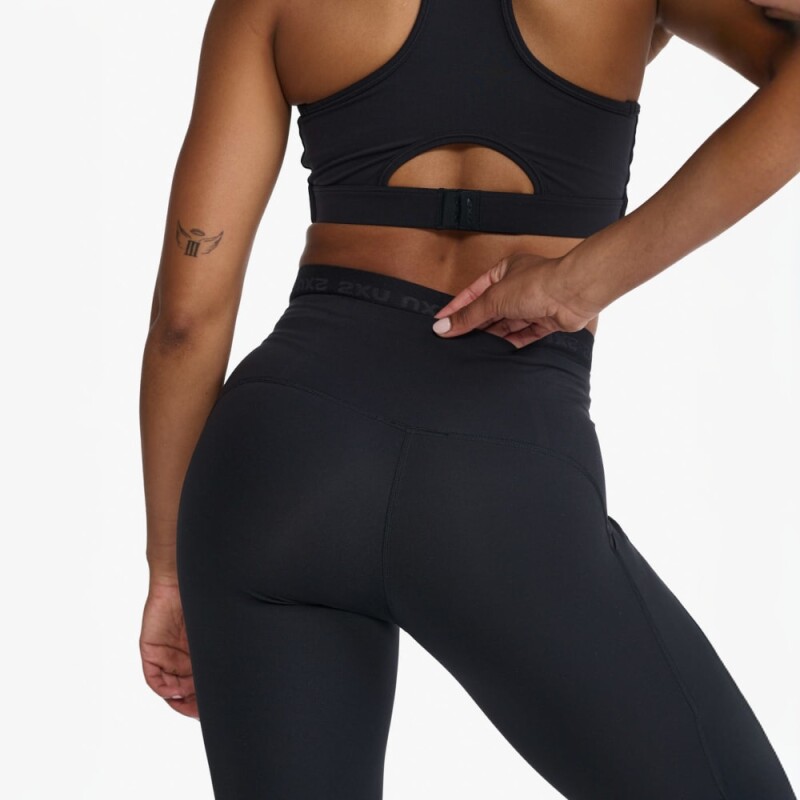Form Stash Hi-Rise Compression 7/8 Tights - Mujer Black/black