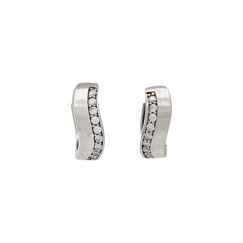 Caravanas Aros con Zirconia-Plata 925 esterlina-Piedra Zirconia-CA3051 Conpiedra
