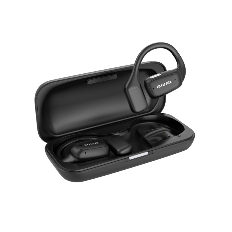 Auriculares Bluetooth Deportivos | Conducción de Aire | Negros | AIWA | AW-AK56 Auriculares Bluetooth Deportivos | Conducción de Aire | Negros | AIWA | AW-AK56